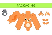 çocuklar için hazır hayvan model maketi şablonu, paper craft model animals